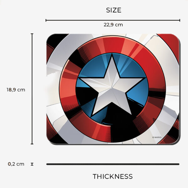 Capitan America Tappetino Mouse - immagine 2