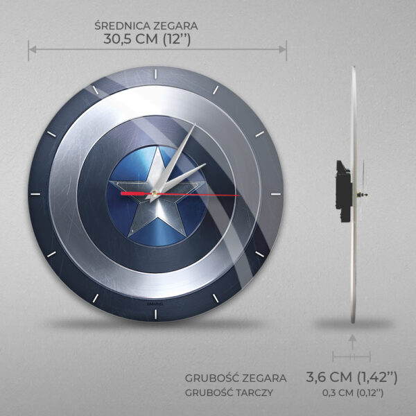 Capitan America Orologio Da Parete - immagine 2